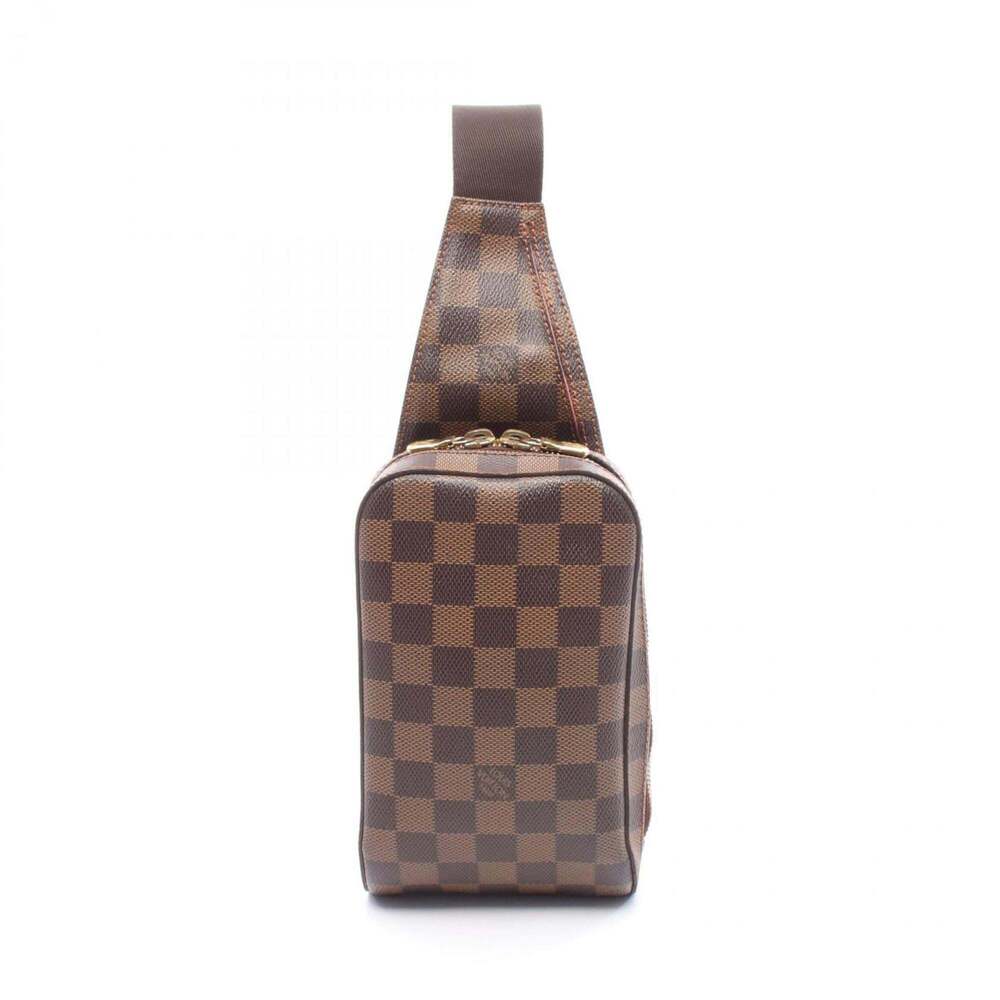 LOUIS VUITTON Authentic Brown Damier Leather Fanny Pack